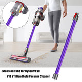 1 x RAW Customer Returns Italdos Telescopic Tube Rigid Extension Rod compatible for Dyson V11 V10 V15 V8 V7 Length 73cm Quick Release Tube - Purple - RRP €32.99