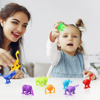 7 x Brand New Gxhong Cute Suction Cup Animals, Suction Cup Toys, Silicone Toys with Suction Cup, Cell Phone Holder, Bath Toys, Stress Toys Set, Multicolored for Stress Relief, for All Ages, 9 pcs - RRP €77.56