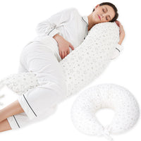 1 x RAW Customer Returns DancesCat 170 cm pregnancy pillow, positioning pillow, XXL nursing pillow, side sleeper pillow with washable velvet cover, comfort pillow for adults, baby nest for newborns, pillow for pregnant women - RRP €33.99