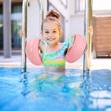 5 x RAW Customer Returns WYRIAZA Swimming Wings Children Baby Swimming Aid - Round Pink Swimming Discs Pink from 1 Year Extra Small XS Born 1 2 3 Years Months Discs 6 to 20Kgs Girls Boys 3 Chambers Inflatable XS, Pink  - RRP €75.6