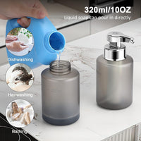 1 x RAW Customer Returns Phneems Soap Dispenser Automatic Electric Automatic Soap Dispenser With Sensor No Touch Sensor Automatic Soap Dispenser For Bathroom, Kitchen, Office USB Gray - RRP €22.18