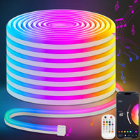 1 x RAW Customer Returns Lamomo LED Strip 10m, Neon LED Strip APP Control, Waterproof Flexible Outdoor RGB LED Strip, Music Sync 24V Indirect Lighting Tape for Living Room, Bedroom, Playroom - RRP €50.41