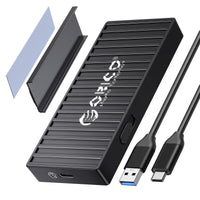 1 x RAW Customer Returns ORICO M.2 SATA SSD Enclosure Adapter Tool-Free, USB3.2 USB C 5Gbps M2 PCIe SATA External Case with 4TB Capacity for M2 B-Key B M Key 2230 2242 2260 2280 SSD with UASP, Trim 5Gbps-Black  - RRP €26.99