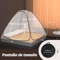 1 x RAW Customer Returns Bed Mosquito Net, Faburo Foldable Mosquito Nets, Pop-up Mosquito Nets for Double Beds, 150 200 150cm, Double Door Zippers Portable Travel Mosquito Nets for Tents - RRP €31.46