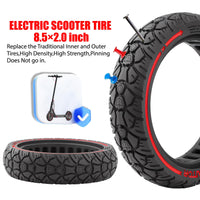 1 x RAW Customer Returns Scooter tires 8.5 inch, scooter off-road tires, scooter solid rubber tires 8 1 2, scooter all-terrain tires for Xiaomi M365 1S 4 Lite, scooter solid rubber tires anti-slip tubeless replacement tires - RRP €20.16