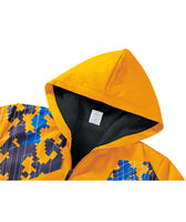 1 x RAW Customer Returns JACKETOWN Children s Fleece Jacket Boys Printed Sweatshirt Warm Children s Hoodie with Zip Long Sleeve Hooded Jacket with Hood Children Yellow-2XL  - RRP €47.14