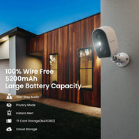 1 x RAW Customer Returns GALAYOU Outdoor Surveillance Camera Battery WiFi Wireless - 2K Camera Surveillance Outdoor Indoor, Camera Outdoor 2.4Ghz WiFi with PIR Motion Detector, Compatible with Alexa - RRP €39.99