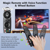 1 x RAW Customer Returns Magic Remote Control for LG TVs, Universal for Original Remote MR19BA MR20GA MR21GA MR22GA MR23GA, Suitable for LG UHD OLED QNED NanoCell 4K 8K Smart TV, with Pointer and Voice Function - RRP €29.98