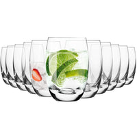 1 x RAW Customer Returns Krosno Water Glasses Juice Glasses Drinking Glasses Set of 12 360 ML Elite Collection Perfect for home, restaurants and parties Dishwasher safe - RRP €46.99