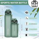 1 x RAW Customer Returns AOHAN drinking bottle 1L with leak-proof flip lid, BPA free sports drinking bottle with straw, water bottle dishwasher safe water bottle non-toxic water jug with carrying strap - RRP €14.99