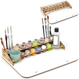 1 x RAW Customer Returns PROSCALE Paint station citadel paint stand. Tabletop citadel paint storage model paint rack paint organizer for hobbyzone module brush paintstation workshop table B  - RRP €18.13