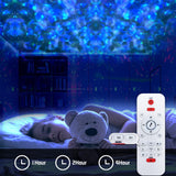 1 x RAW Customer Returns eLinkSmart Starry Sky Projector, Star Projector Music Playing via Bluetooth, Water Waves Starlight for Room Decoration Party, Night Light with Timer for Children Black  - RRP €21.02