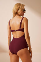 1 x RAW Customer Returns Maacie Maternity Bikini Maternity Swimsuit Swimming Photography Travel Red Wine XL - RRP €35.23