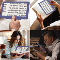 1 x RAW Customer Returns 5X magnifier for reading, large and lightweight magnifier provides full page viewing area, portable magnifier perfect for reading small prints and person - RRP €16.99