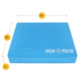 1 x RAW Customer Returns High Pulse XXL Balance Pad incl. 3x fitness bands poster - balance cushion for improved balance, coordination and stability pink  - RRP €34.42