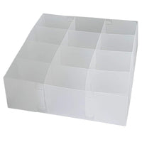 1 x Brand New DynaSun Kit 10x PP-51H-A transparent box multi-purpose box 12 compartments organizer closet, drawer divider, container for bras, underwear, socks, ties, belts, scarves, handkerchiefs, toys etc. - RRP €20.5