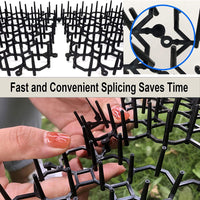 1 x RAW Customer Returns Thorn grid against cats, 15 pieces animal barrier with spikes, animal barrier thorn grid cat repellent, cat repellent mat, cat repellent spikes, anti cat thorn grid, anti cat mat - RRP €23.99