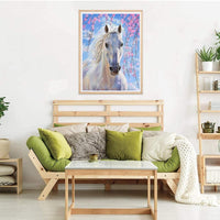 12 x Brand New Yeerum DIY 5D Diamond Painting Horse Cherry Blossoms Complete Accessories Animal Tree Embroidery Painting Diamond Painting Complete Set Cross Stitch Rhinestone Home Decoration 30 x 40 cm - RRP €106.44