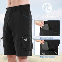 1 x RAW Customer Returns X-TIGER MTB Cycling Shorts Men Mountain Bike Work Shorts Men Outdoor Sports MTB Pants Men with 5 Pockets - RRP €29.99