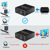 1 x RAW Customer Returns Ozvavzk HDMI Audio Extractor 4K HDMI Optical Splitter Adapter Audio Converter Digital Toslink SPDIF 3.5mm Stereo L R Audio Out Support 5.1 HDCP 3D 1080P Dolby Digital DTS PCM - RRP €19.15