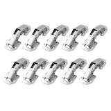 1 x RAW Customer Returns LIKERIANY Small screw-on hinge with spring 90 degree hinge without cup hole for corner stop and inboard stop door hinges kitchen cabinet wardrobe light cabinet door furniture 10 pieces - RRP €11.09