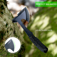 4 x RAW Customer Returns GVDV 3 Set Camping Axe, Full Tang Stainless Steel Survival Outdoor Camping Axes, Camping Hatchet with Nylon Sheath - RRP €131.96