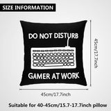 5 x RAW Customer Returns Boao 4 Pieces Gaming Player Pillowcase Video Game Pillowcases for Gaming Fan Video Game Themed Party Sofa Funny Novelty Gift Halloween Christmas Decoration, 45 x 45 cm - RRP €69.9