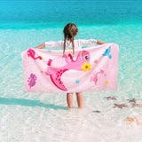 1 x RAW Customer Returns WERNNSAI Unicorn Beach Towel - 76 x 150 cm Pink Polyester Camping Towels for Girls Kids Quick Drying Bath Towel Ultra Absorbent Super Soft Beach Blanket Pool Travel Swimming Bath Towel - RRP €9.83