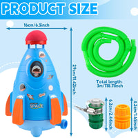 6 x Brand New Rocket water sprinkler children outdoor, water toy sprinkler for children, water toy children outdoor, water rocket sprinkler, water game garden children, water rocket - RRP €115.2