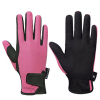 1 x RAW Customer Returns FitsT4 Kids Riding Gloves 5-14 Years Riding Cycling Gardening Gloves 3 Colors Pink. L - RRP €30.0