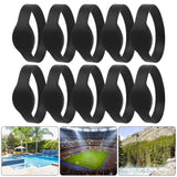 1 x RAW Customer Returns 10 Pieces RFID Wristbands, 125Khz RFID Wristband, Silicone RFID Wristband, IP68 Waterproof, ID Card, Sauna Card, Access Control Wristband for Hotel, Swimming Pool, Black  - RRP €19.43