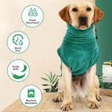 1 x Brand New Oslueidy Dog Bathrobe Cotton, Bath Towel Pet Coat Absorbent Bath Towel Dog Bathrobe Coat Soft Cat Drying Bath Towel Dog Bathrobe Hooded Bath Towel Pet Drying Towel - RRP €20.4