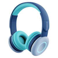 1 x RAW Customer Returns BIGGERFIVE Bluetooth headphones for kids, colorful LED lights, 85 94 dB volume limit, 50 hours playtime, foldable, wireless and wired, children s headphones with microphone for school tablet mobile phone PC - RRP €32.99