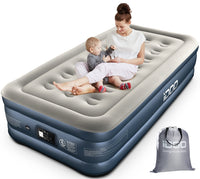 1 x RAW Customer Returns iDOO Inflatable Mattress, Inflatable Bed with Built-in Inflation Pump. Quick Inflation Deflation in Just 3 Minutes. for Home, Travel Camping. Measurements 188x99x38cm. Maximum Weight 250Kg Single  - RRP €70.58