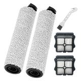 1 x RAW Customer Returns Fixbetter brush roll and filter for Tineco Floor One S5 STEAM steam cleaner spare parts, 2 brush roll 2 filters 1 cleaning brush - RRP €21.99