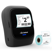 1 x RAW Customer Returns CLABEL Self-Adhesive Label Printer, 221B Portable Thermal Bluetooth Label Maker, Mini Sticker Label Printer Compatible with iOS and Android for Home Office School - RRP €43.99