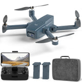 1 x RAW Customer Returns F415 Drones with Adjustable 4K HD Camera, 2 Camera Drone for Adults, Foldable Drone with Brushless Motor for Children and Beginners, 5GHz FPV WiFi Drones, Remote Controlled Drones with 2 Batteries - RRP €74.99