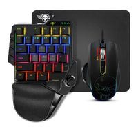 1 x RAW Customer Returns Spirit of Gamer - Xpert G900 Converter - Pack 3 in 1 RGB keyboard mouse mouse pad for PS4, Xbox S X ONE and PC consoles - Opto-mechanical keyboard one-handed switch red - Mouse 7 buttons 3200 DPI - RRP €80.8