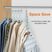 1 x RAW Customer Returns Sindax Space Saving Hangers, Space Saving Hanger Magic Hanger in Non-Slip Metal Closet Organizer for Pants, Jeans, Suits and Clothes - RRP €18.14