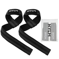 5 x Brand New NYLM lifting aids strength training - padded lifting straps for fitness and professional bodybuilding - more grip strength without annoying cutting, black gray - RRP €180.0