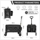 1 x RAW Customer Returns Naturehike with Handcart for Wide Tires All Terrain Foldable, No Assembly Required  - RRP €83.6