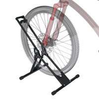 1 x RAW Customer Returns Jolitac bicycle stand floor bicycle holder suitable for bicycle front wheel or rear wheel holder display stand shop stand for 20 - 29 bicycle wheel stand - RRP €40.24