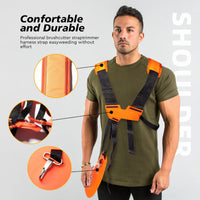 1 x RAW Customer Returns YUET Shoulder Strap Straps Double Shoulder Strap Grass Trimmer Cutter Lawn Mower Trimmer Shoulder Strap For Stihl FS Brush Cutter, Adjustable Adjustable Shoulder Strap for Brush Cutter, Orange - RRP €14.89