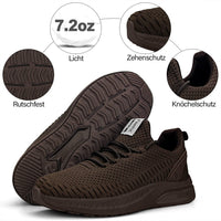 1 x RAW Customer Returns Feethit Sneakers Men s Running Shoes Sports Shoes Sneakers Non-Slip Rubber Soles Lightweight and Breathable for Walking Brown 46 - RRP €32.99