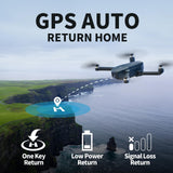 1 x RAW Customer Returns F405 GPS Drone with 4K HD Camera, Brushless Motor, Foldable RC Quadcopter with Auto Return, Follow Me, FPV 5GHz Transmission Drones for Adults Beginners, 2 Batteries 38 Mins - RRP €113.99