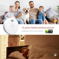 1 x RAW Customer Returns Putogesafe Smoke Detector, 10 Year Fire Alarm, Fire Detector with Built-in 10 Year Lithium Battery, EN 14604 Certified Fire Alarm, Home Fire Protection, 525, Pack of 2 - RRP €35.28