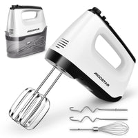 1 x RAW Customer Returns Aigostar hand mixer with storage case, 5 stainless steel accessories, 400 W, turbocharger, dishwasher safe, 6 speed, eject button. - RRP €31.79