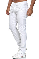 1 x RAW Customer Returns Elara Men s Chino Pants Slim Fit Stretch Chunkyrayan MEL009-White-29 32 - RRP €34.95