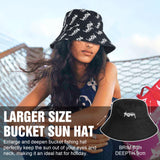 1 x RAW Customer Returns AYPOW Unisex Cotton Fisherman s Hat Double-Sided Wear Large Size Bucket Hat XXL, Fashionable Wide Brim Outdoor Sun Hat Summer Hat, Easily Foldable Fishing Hats Bucket Hat Leisure Hat, Men Women 54-65 - RRP €27.6