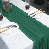 3 x Brand New Chiffon Table Runner Dark Green  - RRP €27.18